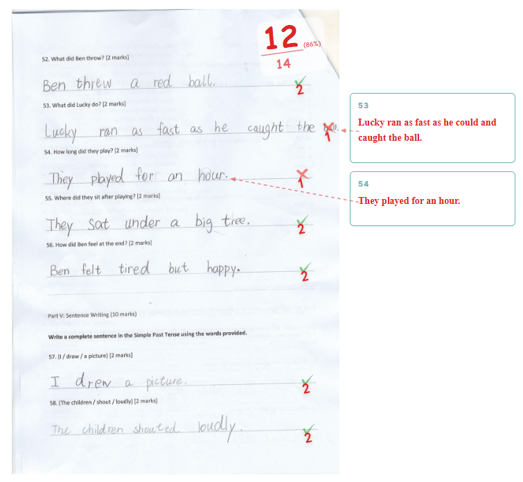 Marked Student Script