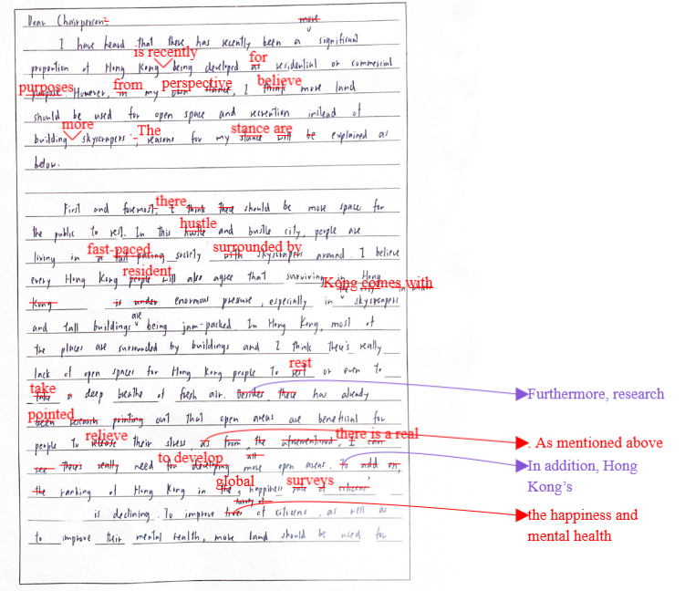 AI Original Script Correction Interface